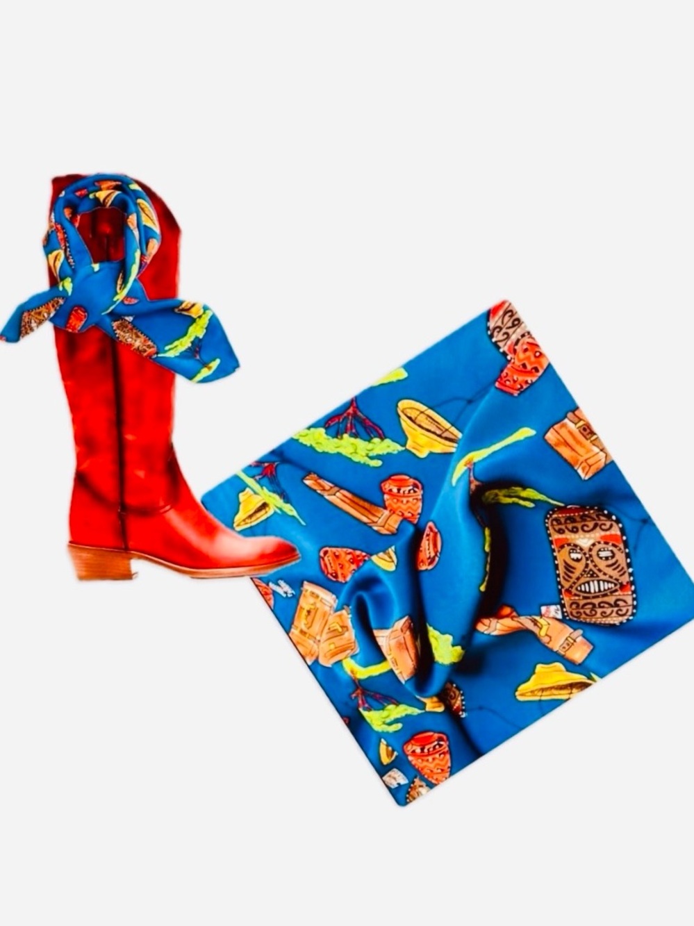 NWT SILKLETTE ‘Explorer Treasure Hunters’ 100% Fine Silk Kerchief Scarf MULTI